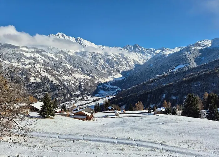 Winter With Stunning View Bruson
