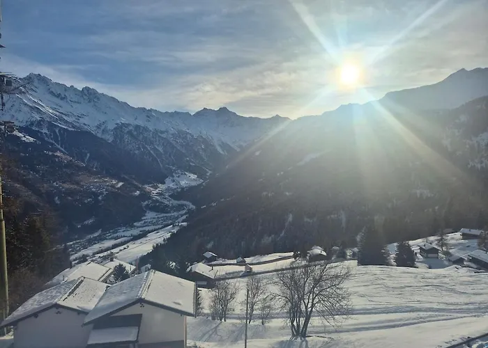 Winter With Stunning View 公寓 Bruson